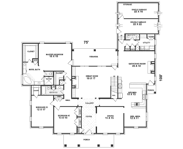 main floor house blueprint