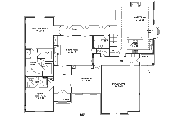 main floor house blueprint
