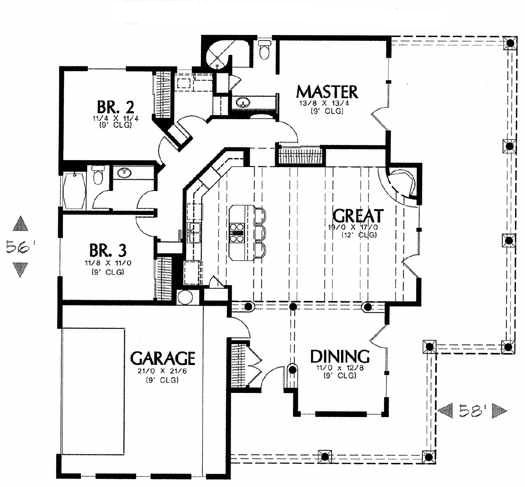 main floor house blueprint