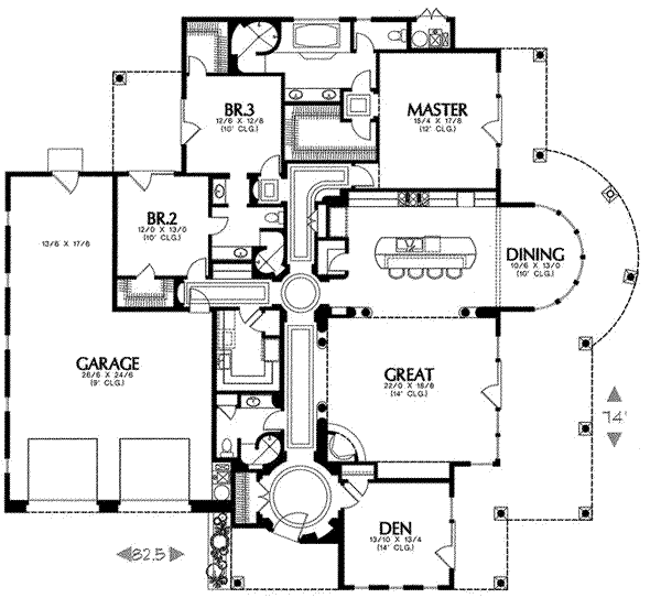 main floor house blueprint