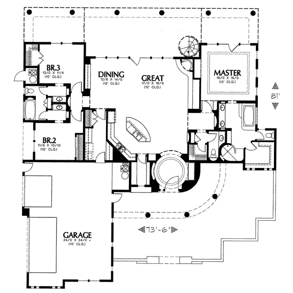 main floor house blueprint