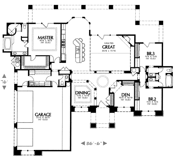 main floor house blueprint