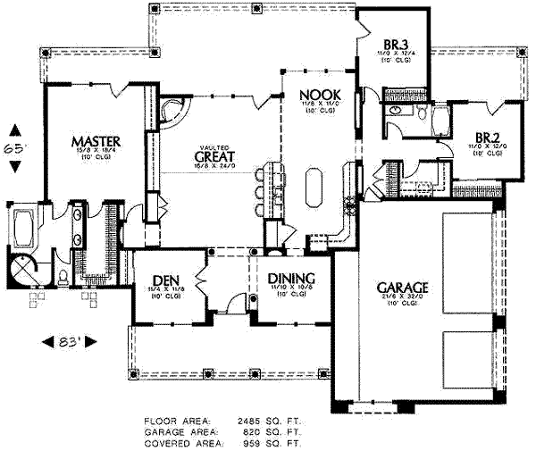 main floor house blueprint