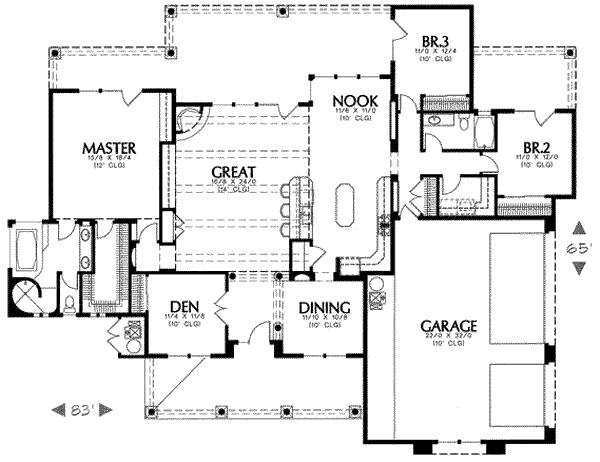 main floor house blueprint