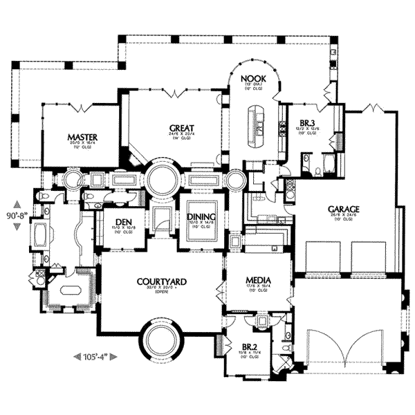 main floor house blueprint