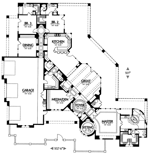 main floor house blueprint
