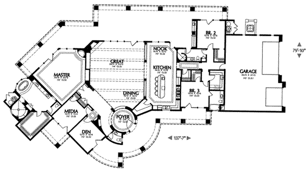 main floor house blueprint