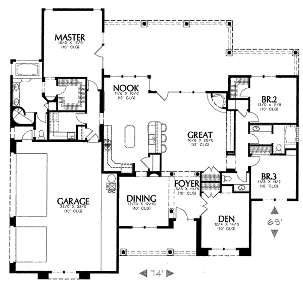 main floor house blueprint