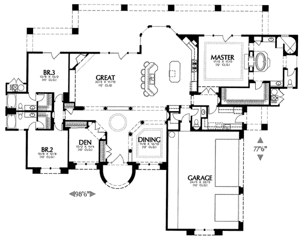 main floor house blueprint