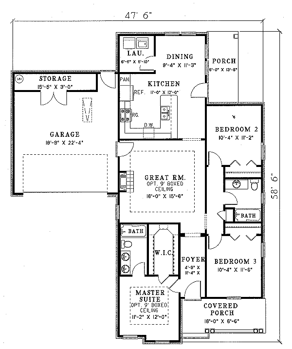 main floor house blueprint