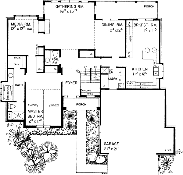 main floor house blueprint