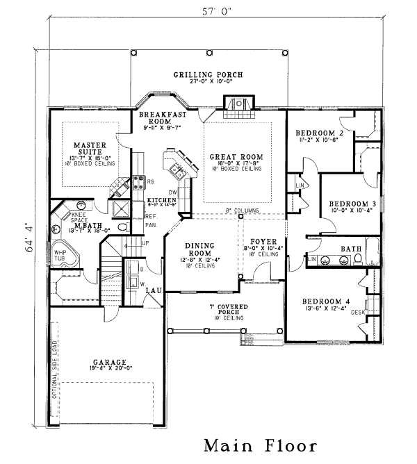 main floor house blueprint