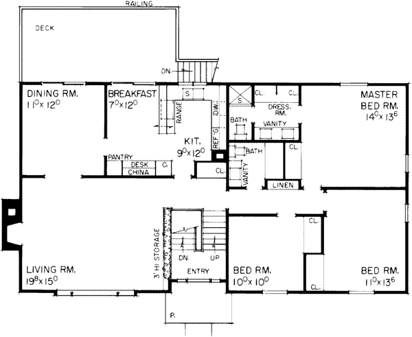 main floor house blueprint