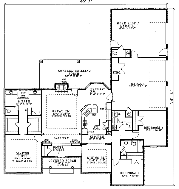 main floor house blueprint
