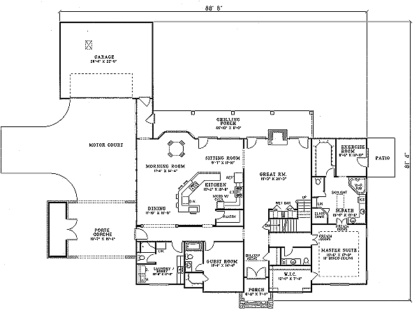 main floor house blueprint