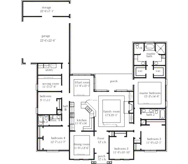 main floor house blueprint