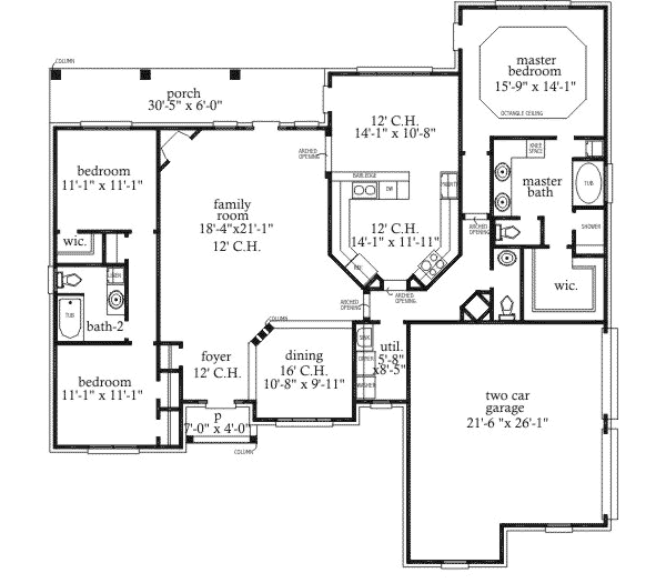 main floor house blueprint