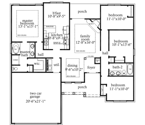 main floor house blueprint