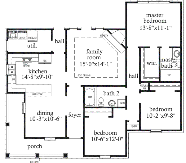 main floor house blueprint