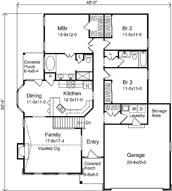 main floor house blueprint
