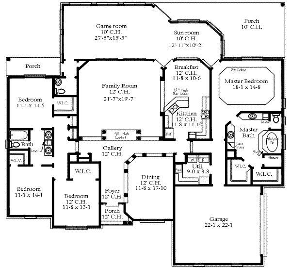 main floor house blueprint