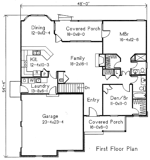 main floor house blueprint