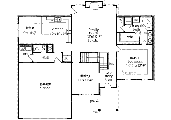 main floor house blueprint