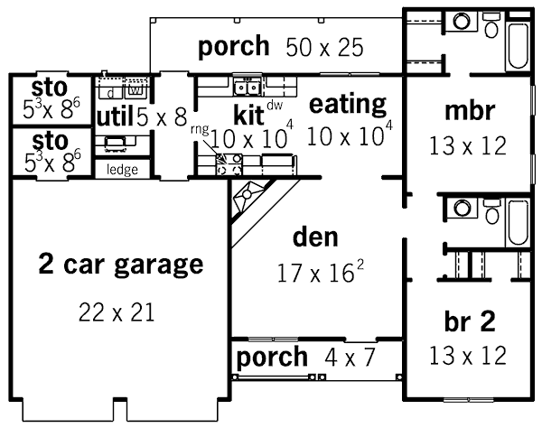 main floor house blueprint