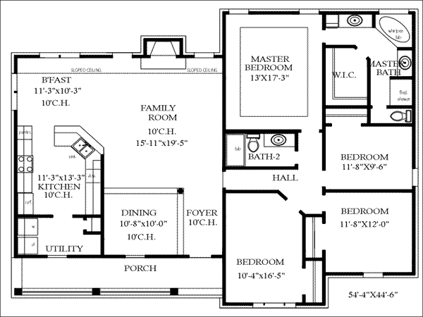 main floor house blueprint