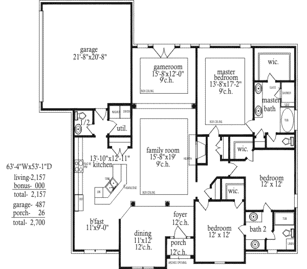 main floor house blueprint