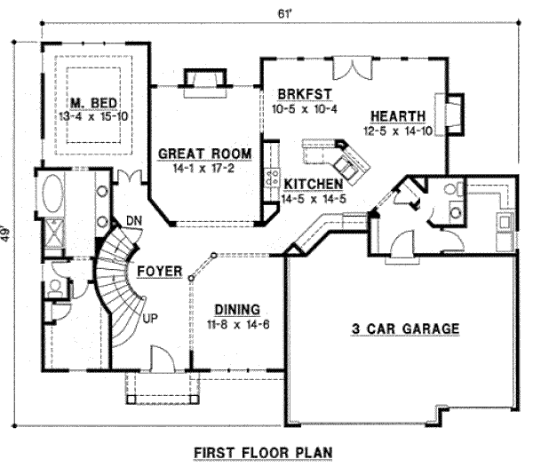 main floor house blueprint