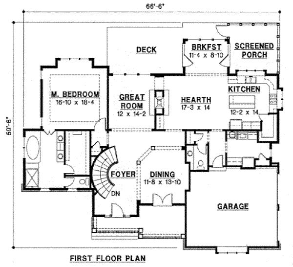 main floor house blueprint