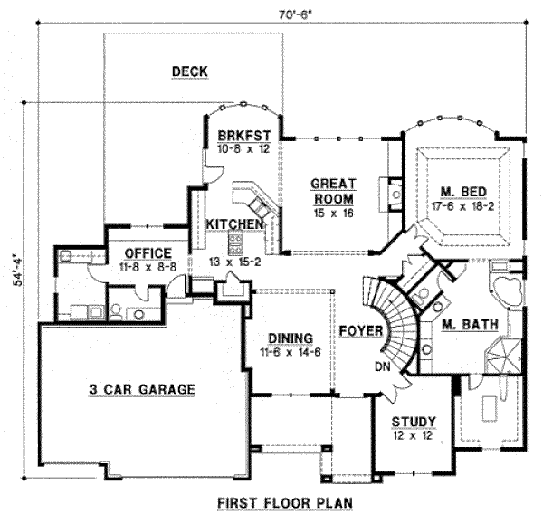 main floor house blueprint