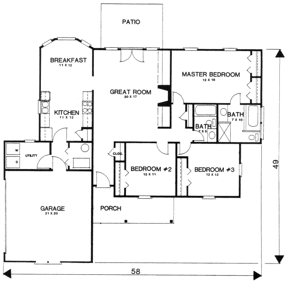 main floor house blueprint