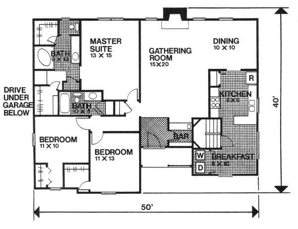 main floor house blueprint