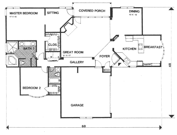 main floor house blueprint