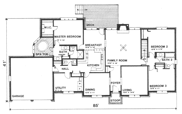 main floor house blueprint