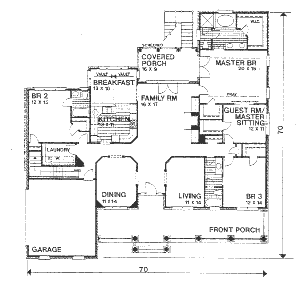 main floor house blueprint