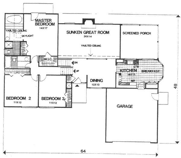 main floor house blueprint