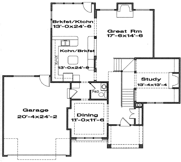 main floor house blueprint
