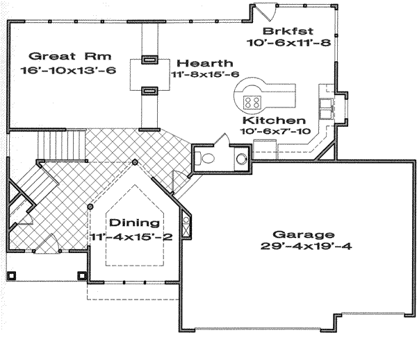main floor house blueprint