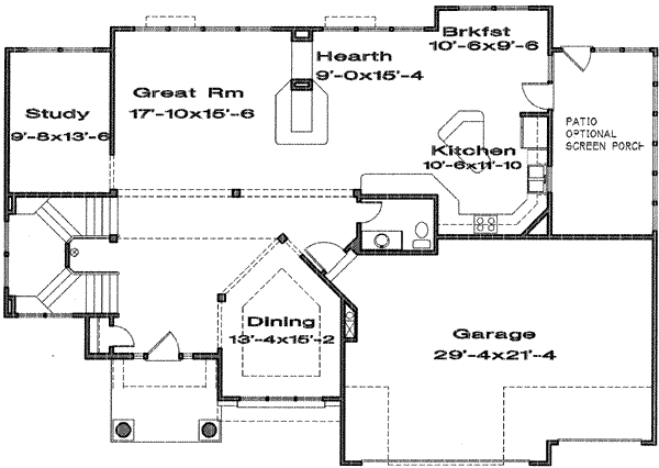 main floor house blueprint
