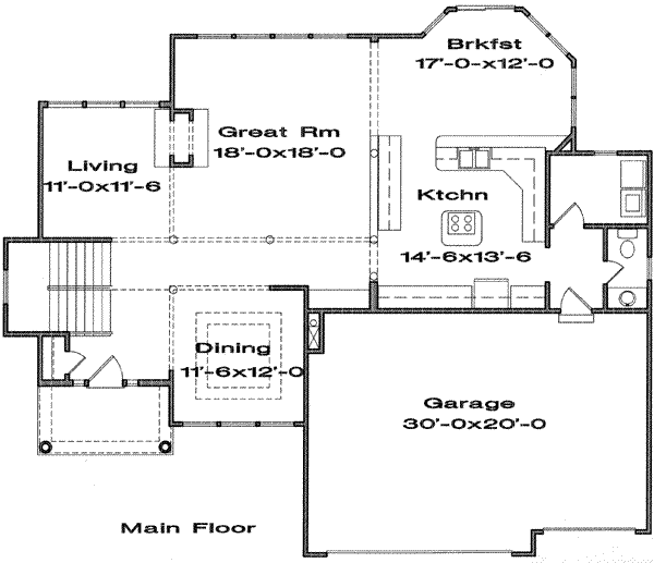 main floor house blueprint