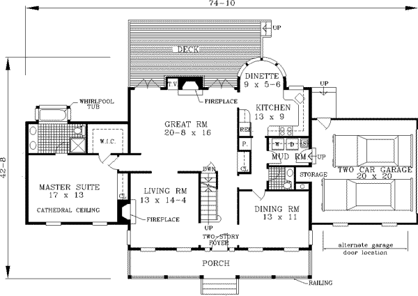 main floor house blueprint