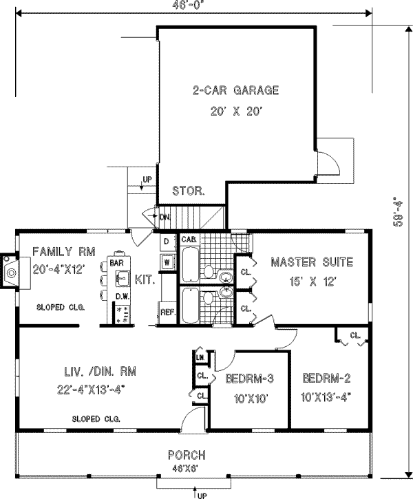 main floor house blueprint