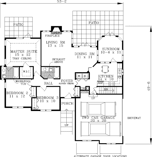 main floor house blueprint