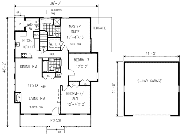 main floor house blueprint