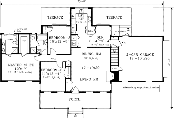 main floor house blueprint