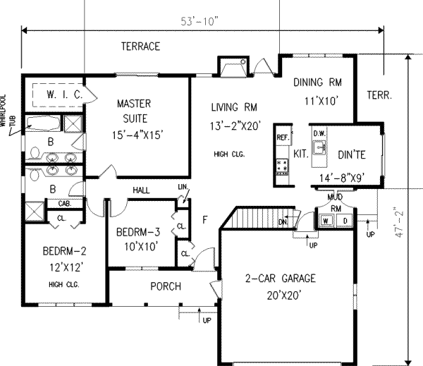 main floor house blueprint