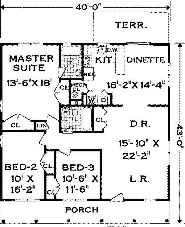 main floor house blueprint